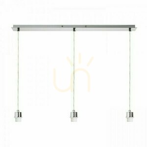 Bază de tavan suspendată Rendl MORE 80, nichel mat, 3×E27 R11776 small 0
