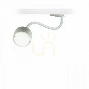 Pixie Spotlight pe braț flexibil pentru șină trifazată Alb 230 V Led Gx53 7 W. small 4