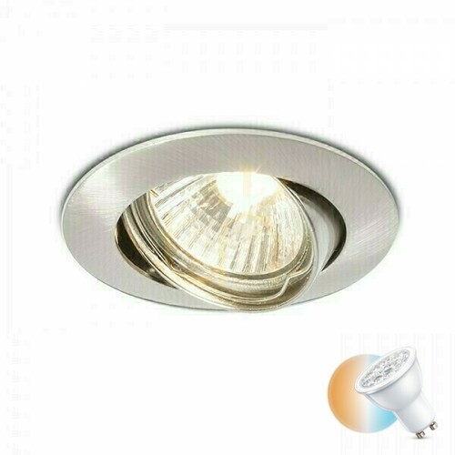 Verifica Corp de iluminat de încastrat Topic R Directional Nickel Mat 230 V Gu10 50 W.