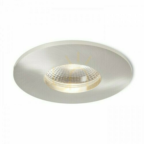 Verifica Corp de iluminat de încastrat Waterboy R Nickel Mat 230 V Led 10 W 40° Ip65 3000 K
