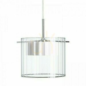 Estra I Lampă suspendată din sticlă albă transparentă 230 V Led 5 W 3000 K small 3
