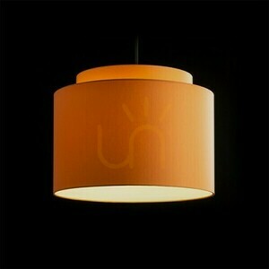 Abajur Rendl DOUBLE 40/30 chintz portocaliu cu căptușeală PVC alb E27 max 23W R11515 small 2