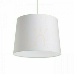 Abajur, abajur Aspro 40/30 Polycotton White/White Pvc Max. 23 W small 0