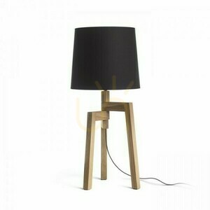 Abajur, abajur Conny 35/30 Floor Polycotton Black/Gold Foil Max. 23 W small 2