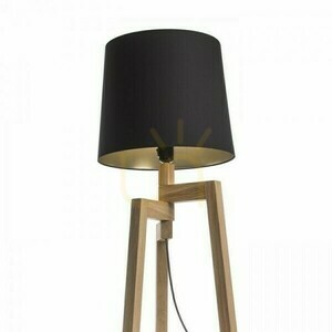 Abajur, abajur Conny 35/30 Floor Polycotton Black/Gold Foil Max. 23 W small 4