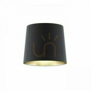 Abajur, abajur Conny 35/30 Floor Polycotton Black/Gold Foil Max. 23 W small 0