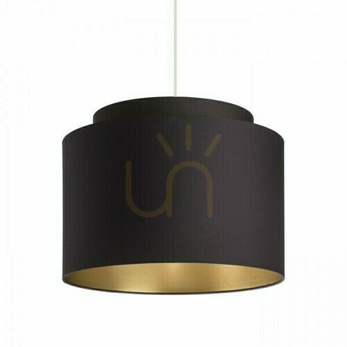 Verifica Abajur Rendl DOUBLE 40/30 negru cu folie aurie E27 R11461