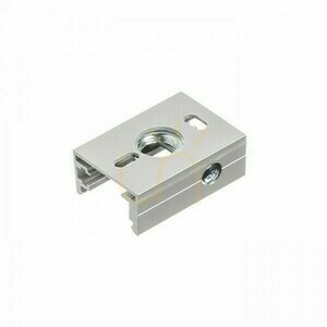 Adaptor pentru șină de iluminat Eutrac pentru șină gri argintiu cu 3 faze. small 0
