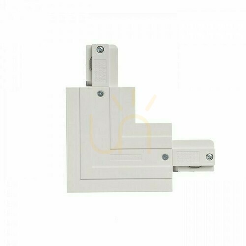 Verifica Rendl EUTRAC R11344 – conector L alb pentru șine încastrate, polaritate exterioară