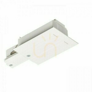 Eutrac Lighting Rail de iluminat Dreapta de alimentare pentru șine de încastrat alb 230 V small 1