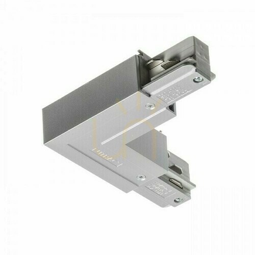 Verifica Conector L Rendl EUTRAC R11328 pentru șină trifazată, polaritate interioară, cu alimentare, 16 A, gri argintiu