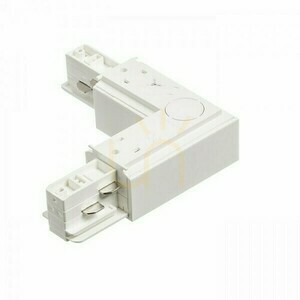 Conector L Rendl EUTRAC R11326 pentru șină trifazată, polaritate interioară, cu alimentare, 16 A, alb small 2