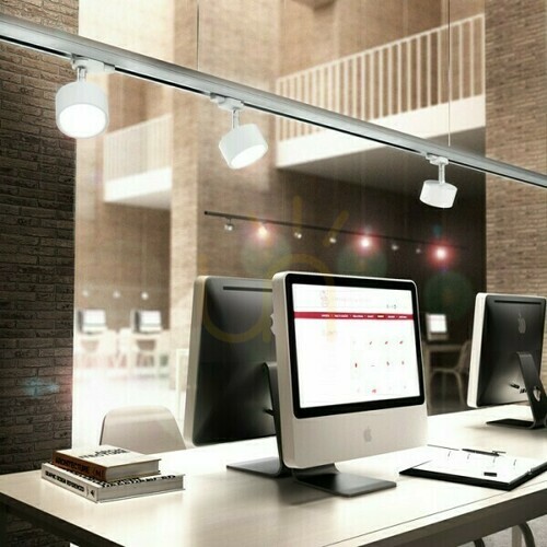 Verifica Pixie Spotlight pentru șină cu 3 faze alb crom 230 V Led Gx53 7 W.