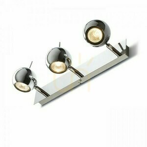 Lampă de suprafață Glossy Iii cromată 230 V Led Gu10 3x8 W. small 1