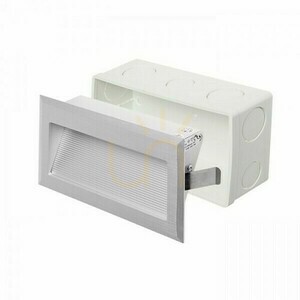 Corp de iluminat de încastrat Intro L Aluminiu periat 350m A Led 3 W 3000 K small 3