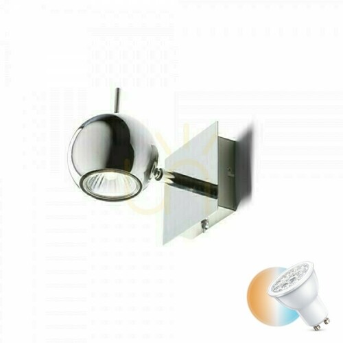 Verifica Lucios I Lampă montată pe suprafață crom 230 V Led Gu10 8 W.