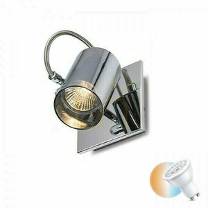 Spot de perete Rendl BUGSY I R10521 crom sticlă oglindată GU10 50 W reglabil small 0