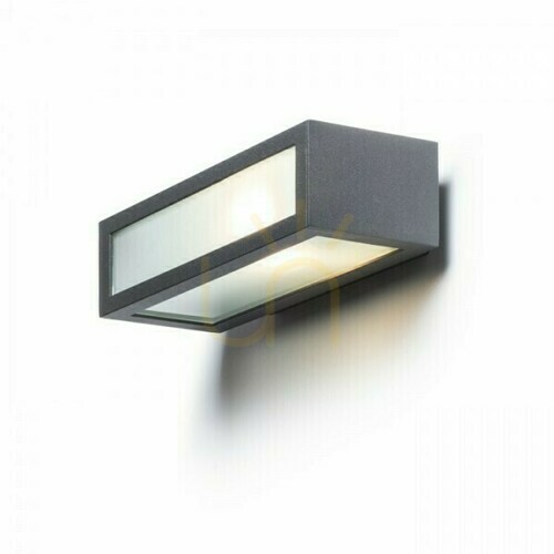Verifica Aplică Gino lampă de perete Antracit 230 V E27 18 W Ip44