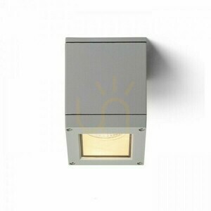 Plafonduri în aer liber Quadra M Plafonier gri argintiu 230 V E27 75 W Ip54 small 2