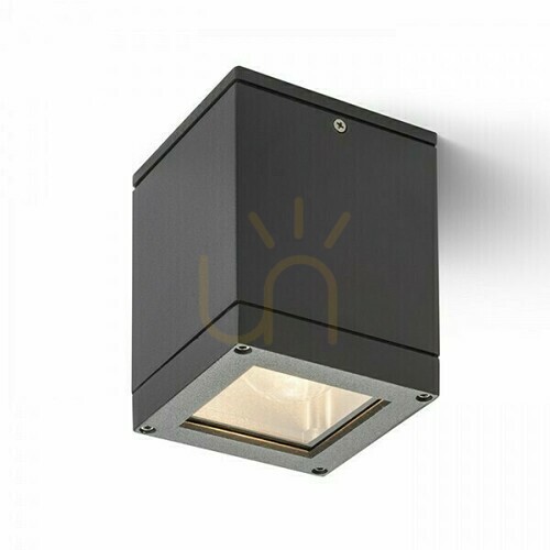 Verifica Plafonds Outdoor Quadra M Plafonier antracit 230 V E27 75 W Ip54