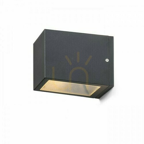 Verifica Lampă de perete Cabox Ii lampă de perete Antracit 230 V E27 70 W Ip54