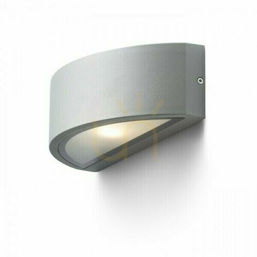 Verifica Aplică pentru exterior Lesa Gri Argintiu 230 V E27 26 W IP54