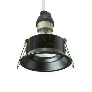 Sober Black 230 V Gu10 50 W, de culoare neagră, pentru încastrare. small 2