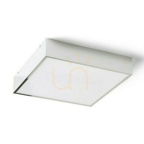 Verifica Lampă de baie Merano Led 30 Plafon Crom/Acrilic Mat 230 V 16 W Ip44 3000 K