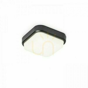 Plafonduri de exterior Taris Sq 17 montat pe suprafață din plastic negru 230 V Led 8 W Ip54 3000 K small 1