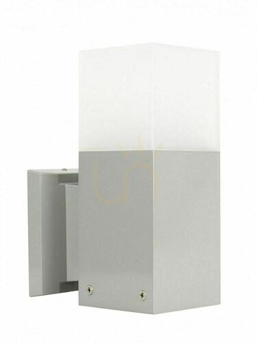 Verifica Aplica de exterior SU-MA Cube argint aluminiu CB-K AL