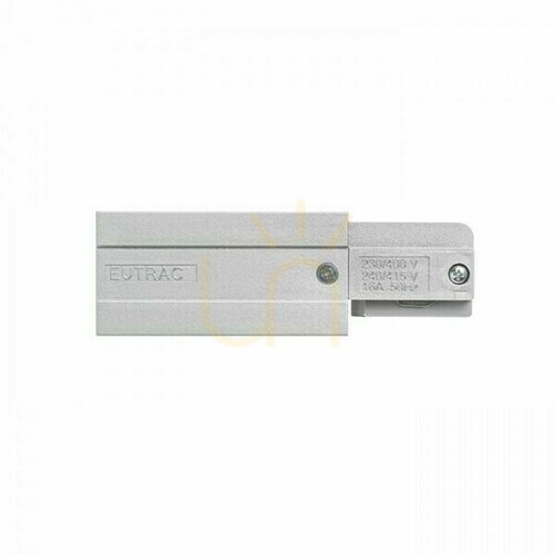 Verifica Eutrac Lighting Rail Power Left Silver Grey 230 V