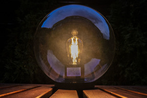 Lampa de grădină sferică transparentă Lunares Luna Ball 20 cm LB20T small 2