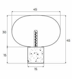 Lampă de masă Max Light Moonstone T0056 sticlă chihlimbar și marmură albă small 1