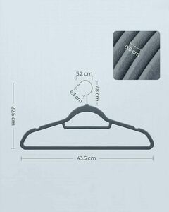 Cârlige din catifea gri 20pcs - CRF20VX small 5