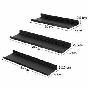 Set de 3 rafturi - LFS12BK small 5