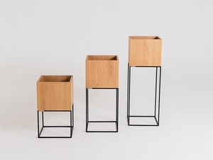 Oală PALMUS METAL 80x35x35 - stejar(3395), negru small 3