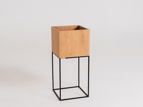Verifica Oală PALMUS METAL 80x35x35 - stejar(3395), negru