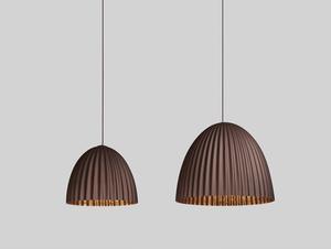 Lampă suspendată PLISSART L - maro/cupru small 3
