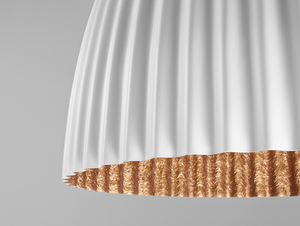 Lampă suspendată PLISSART M - alb/cupru small 4