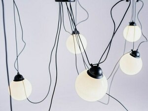 Lampă suspendată GLASS M 7 - negru small 3