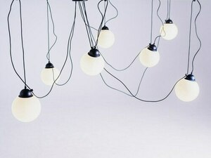 Lampă suspendată GLASS M 7 - negru small 0