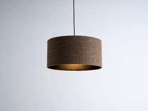 Pendul CustomForm MASALA BLACK 50×30 cm, abajur din iută cu interior negru small 0