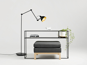 Lampă de podea COBEN FLOOR CustomForm neagră, interior auriu al abajurului 170 cm E27 small 2