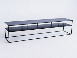 Masă RTV TENSIO 2 FLOOR METAL 200x45 - negru small 3