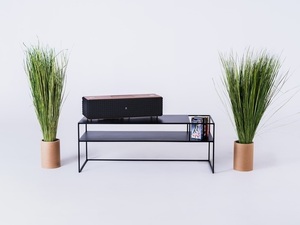 Masă TV CustomForm SENSO FLOWER METAL 120x45 P – negru RAL 9005 small 2