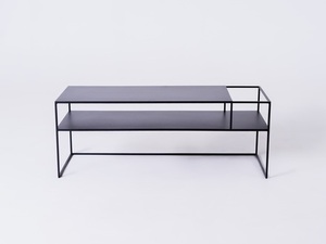 Masă TV CustomForm SENSO FLOWER METAL 120x45 P – negru RAL 9005 small 0