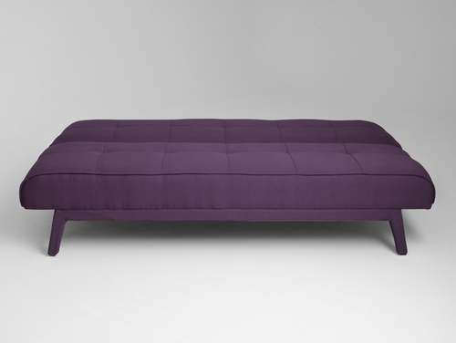 Verifica Canapea extensibilă CustomForm MODES 2 persoane țesătură prună 1309 picioare negre