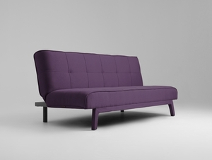 Canapea extensibilă CustomForm MODES 2 persoane țesătură prună 1309 picioare negre small 0