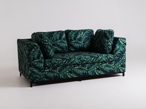 Canapea 2 locuri CustomForm AMBIENT, textil tropical vibes (dar01), bază neagră, 171 cm small 0