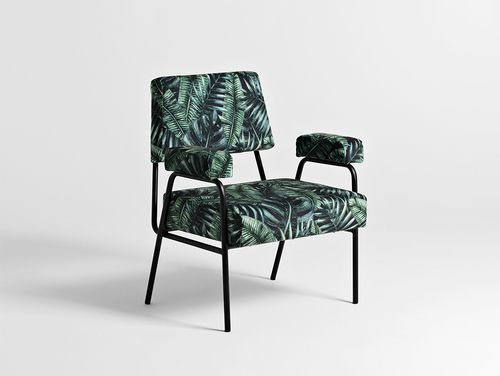 Verifica Fotoliu SIMPLE - tropical vibes(dar01), negru